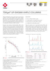TSKgel UP-SW3000 UHPLC Columns