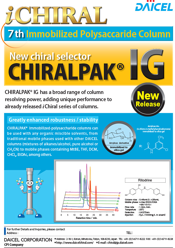 New CHIRALPAK® IG Columns