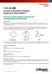 ENV611 Extraction of Metaldehyde, Geosmin and 2-Methylisoborneol from Water