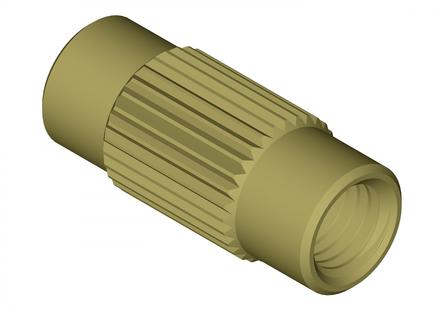 Adapters & Connectors: Union, Threaded, 1/4"-28 (Flat Bottom), 1.5mm bore, PEEK