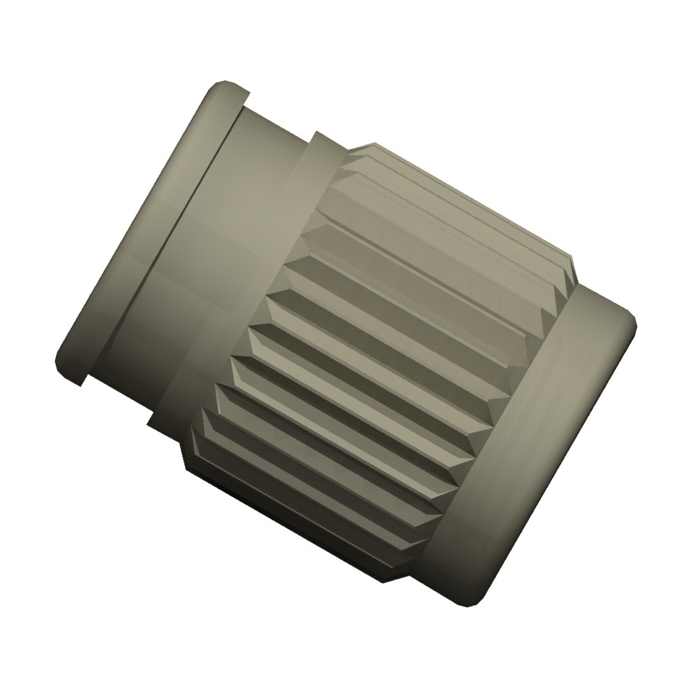 Adapters & Connectors: Union, Threaded, 1/4"-28 (Flat Bottom), 1/16" bore, PEEKâ¢