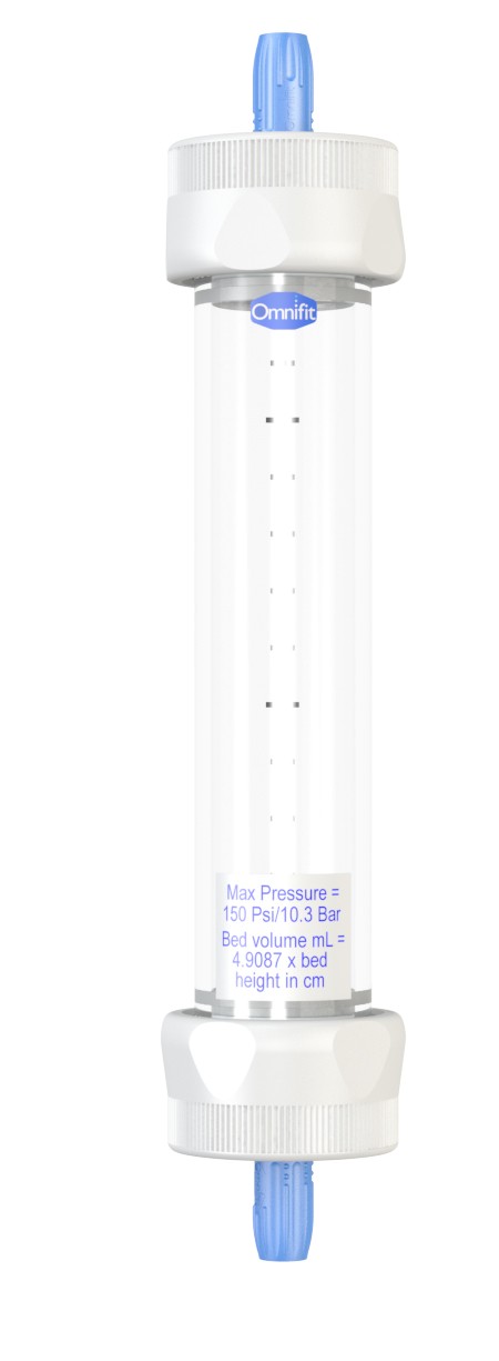 Diba Omnifit EZ: Column 50mm ID/330mm w. 2 Fixed Endpieces