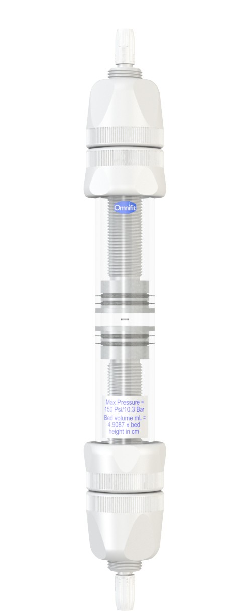 Diba Omnifit EZ: SolventPlus Column 15mm ID/400mm w. 2 Adjustable Endpieces