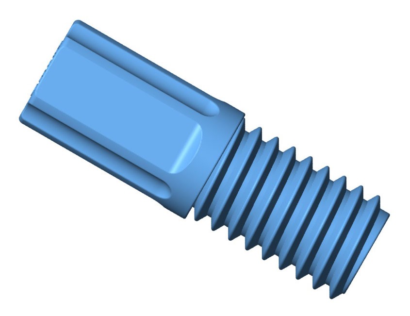 Inverted Cone Fitting Nut, 1/16" OD Tubing, 1/4"-28 Flat Bottom, PP