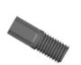 Omnilok Type-S Fitting Nut, 1/16" OD Tubing, 1/4"-28 Flat Bottom, Gray