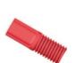 Omnilok Type-S Fitting Nut, 1/16" OD Tubing, 1/4"-28 Flat Bottom, Red