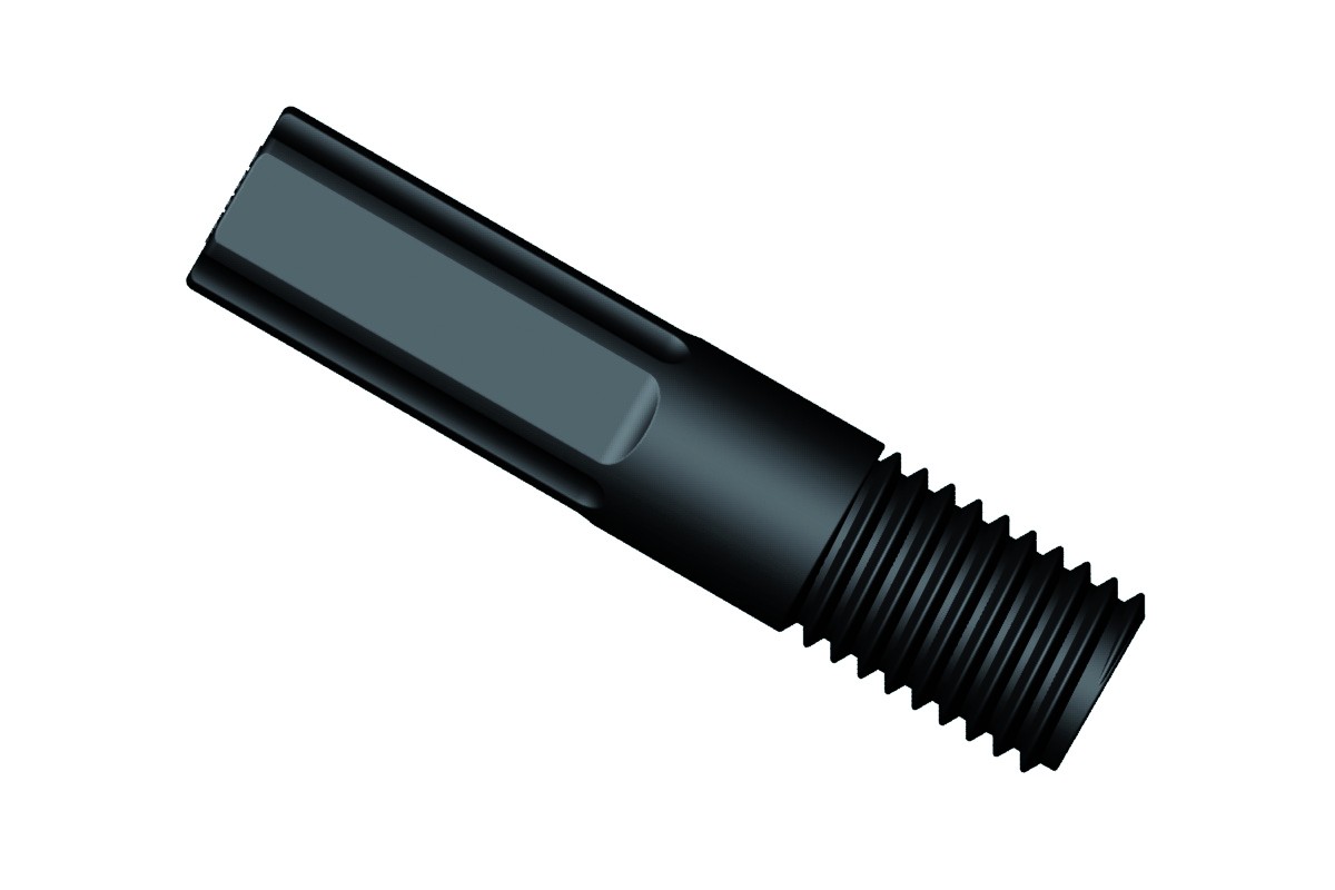 Omnilok Type-S Fitting Nut, 1/8" OD Tubing, 1/4"-28 Flat Bottom, Black