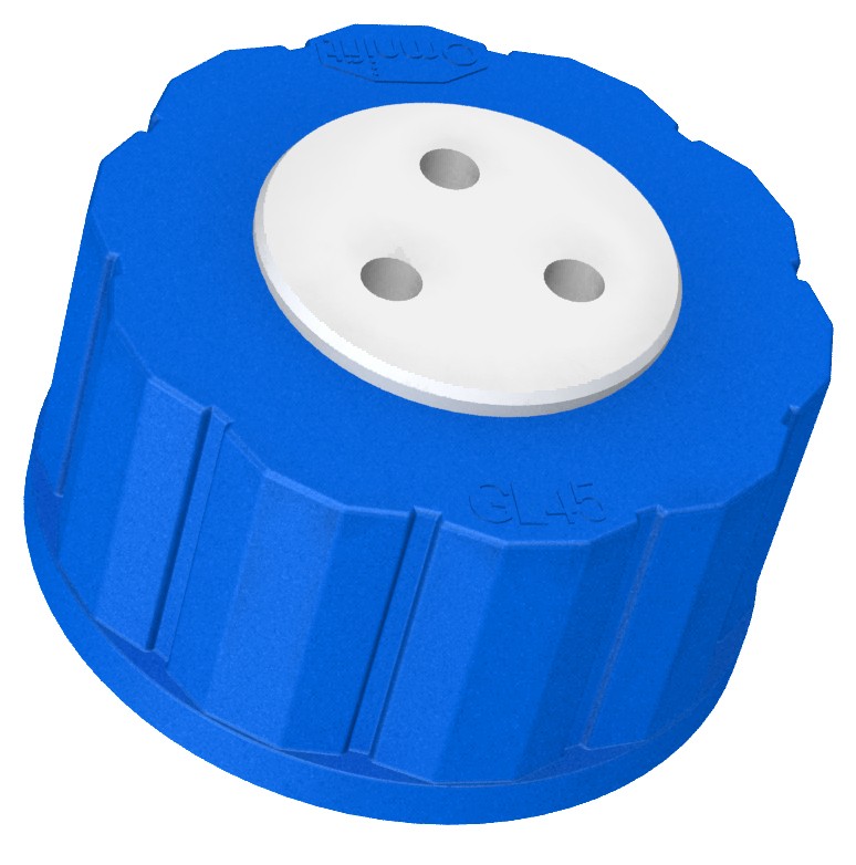 Diba Labware: T-SERIES CAP, GL45, 3 PORTS