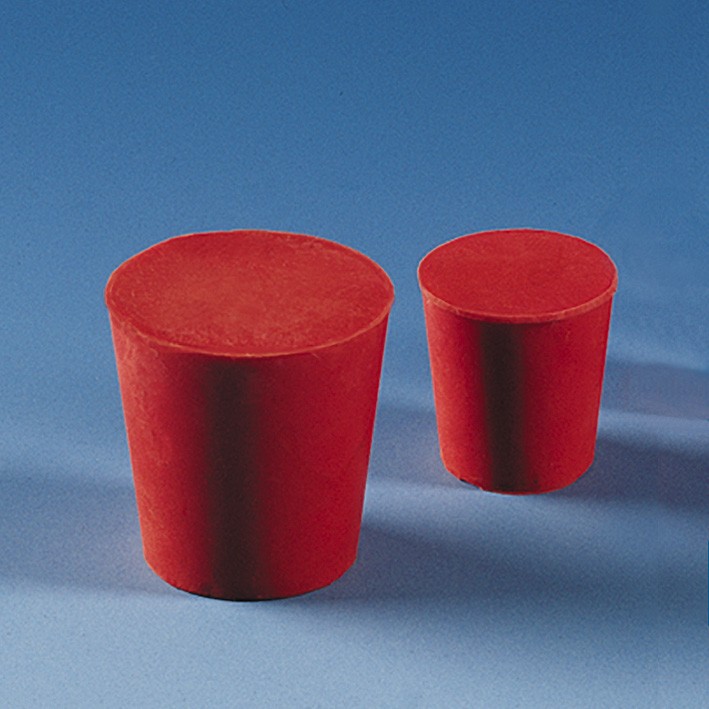 Brand: Stopper, red rubber, h. 30 mm
