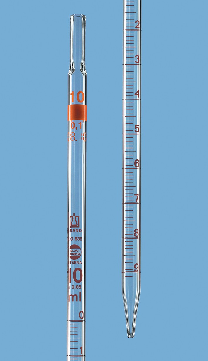 Brand Pipettes/Dispensers: Grad.pip. BLAUBRAND-ETERNA AS