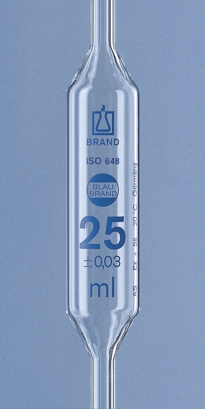 Brand: Bulb pipette BLAUBRAND cl. AS