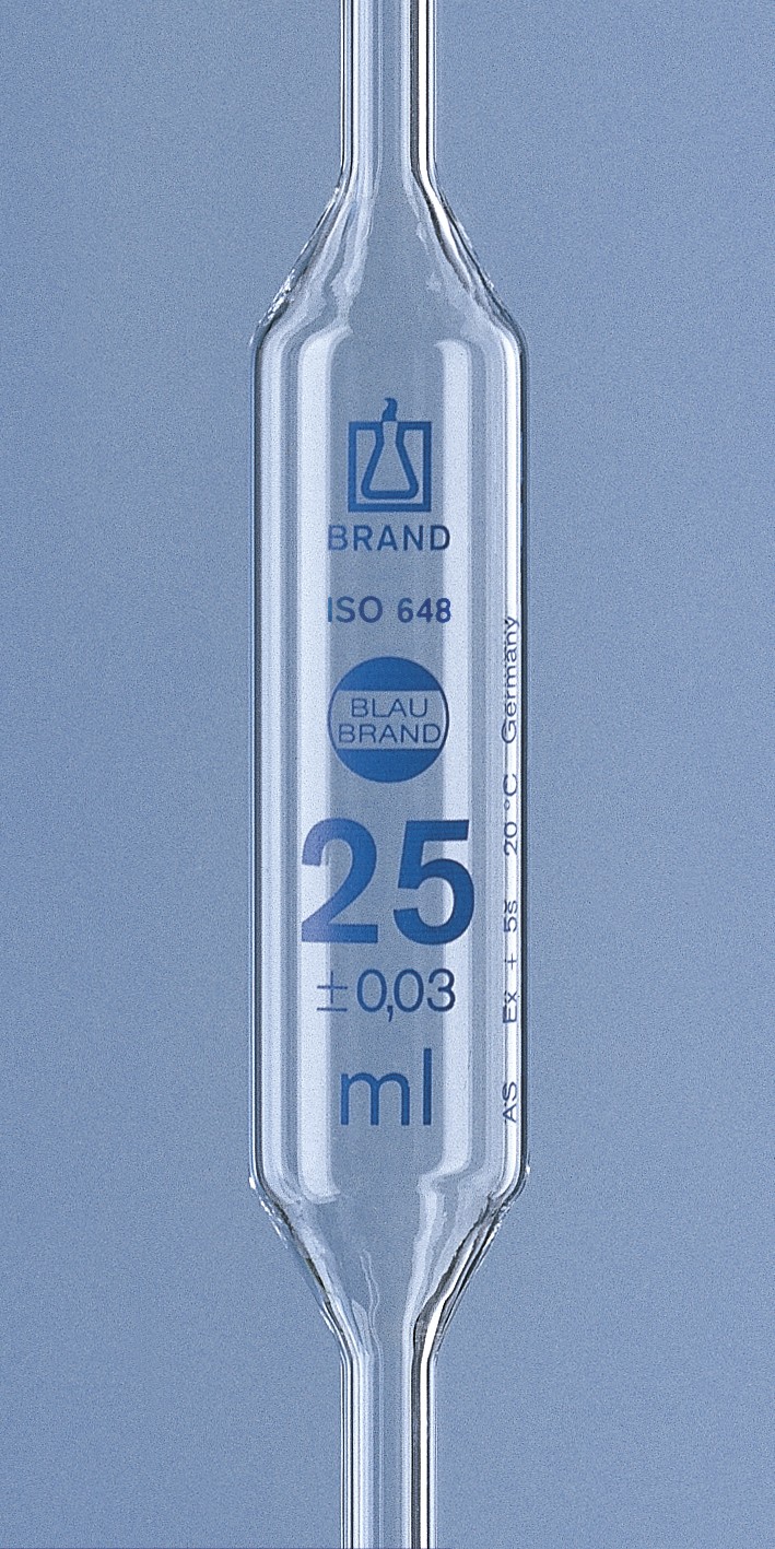 Brand: Bulb pipette BLAUBRAND cl. AS