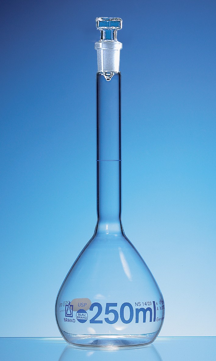 Brand: Vol. flask, BLAUBRAND, cl.A, USP,