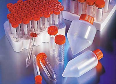 Corning: Tubes, Caps & Racks: Centrifuge Tube, 50 mL, PET, Plug Seal, Sterile, Racked