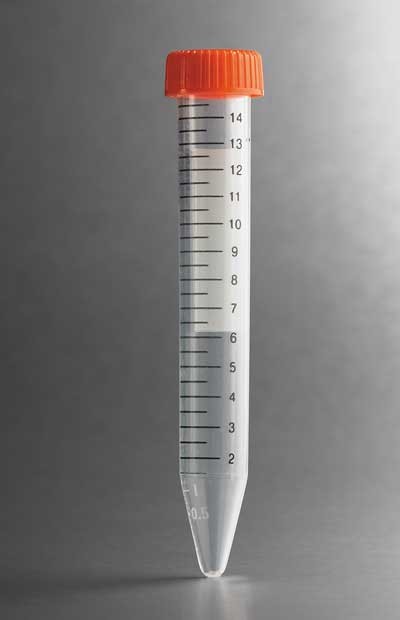 Corning: Tubes, Caps & Racks: Centrifuge Tube, 15 mL, PP, Plug Seal, no cap, Sterile, Bulk