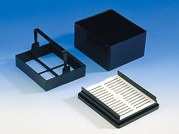 Brand: Tray with handle f.staining