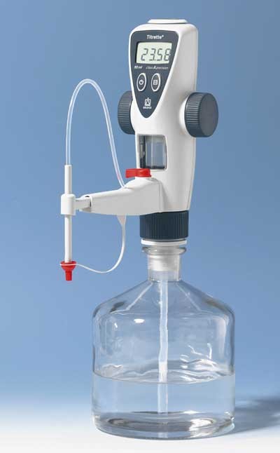 Brand: Dispensers / Burettes: Titrette, conf. cert., with accessories 50 ml with titration/recirculation valve