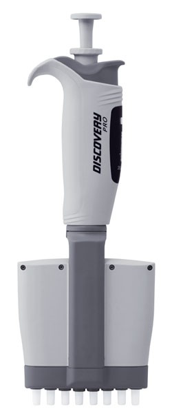 HTL: Pipettes: Discovery Pro 8-Channel Pipette (DP8-300), 50 - 300µl, Digital Pipette