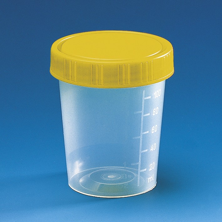 Brand: Urine beaker, PP, screw cap, IVD