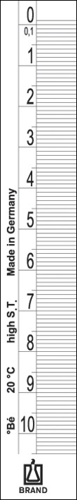 Brand: Hydrometer Baumé pattern w/o