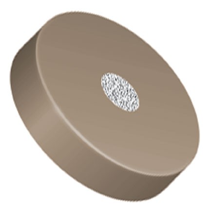 Filters & Frits: Stainless Steel Frit in PEEK Ring, Natural/Natural, 2µm, 0.062 Frit OD, 0.250 Ring OD