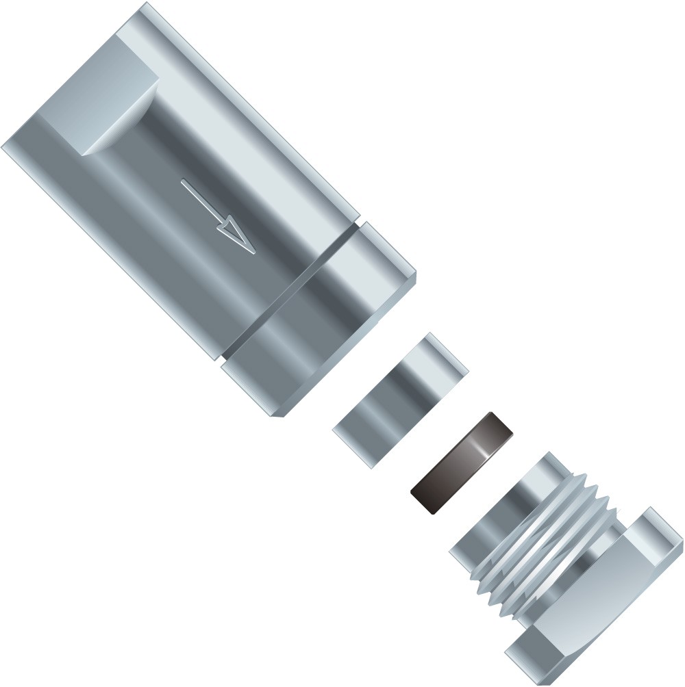 Upchurch: Frit SS 0.5um, 0.062" x 0.062" x