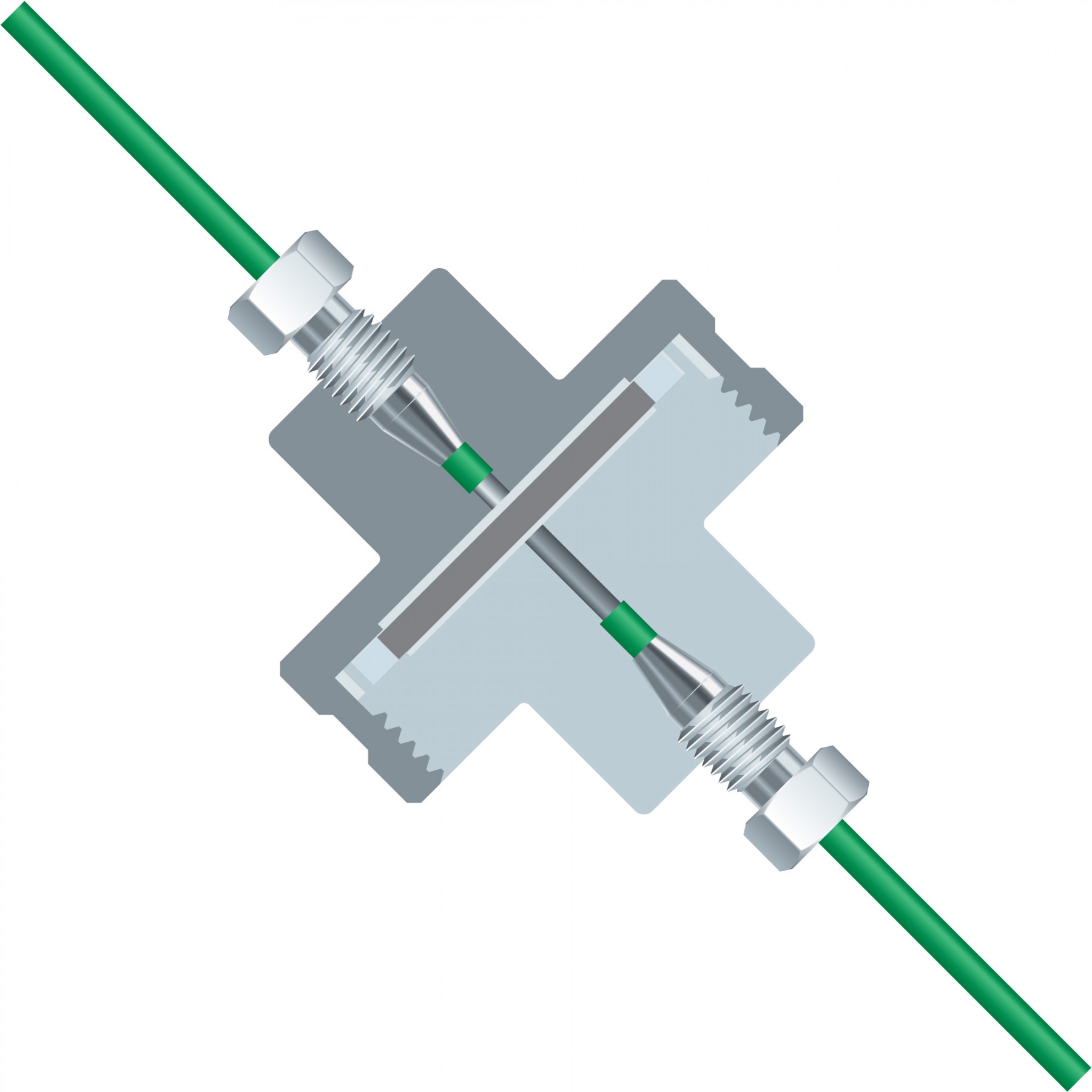 Filters & Frits: Inline Solvent Filter, Semi Prep, SST Frit, 10Âµm, SST/ETFE