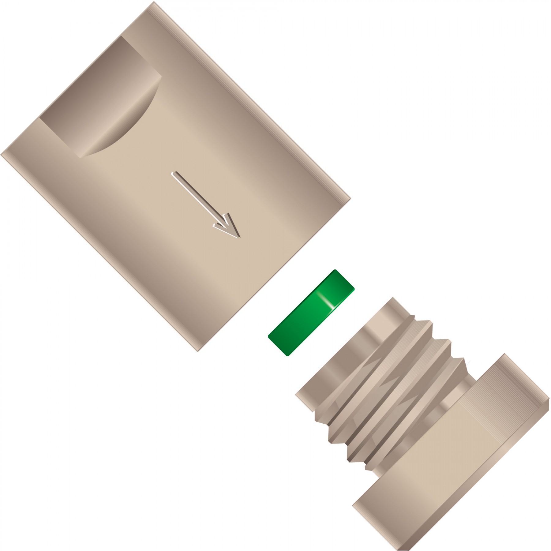 Filters & Frits: Pre-column Filter, with PEEKâ¢/PCTFE Frit, Biocompatible, 2Âµm, PEEKâ¢