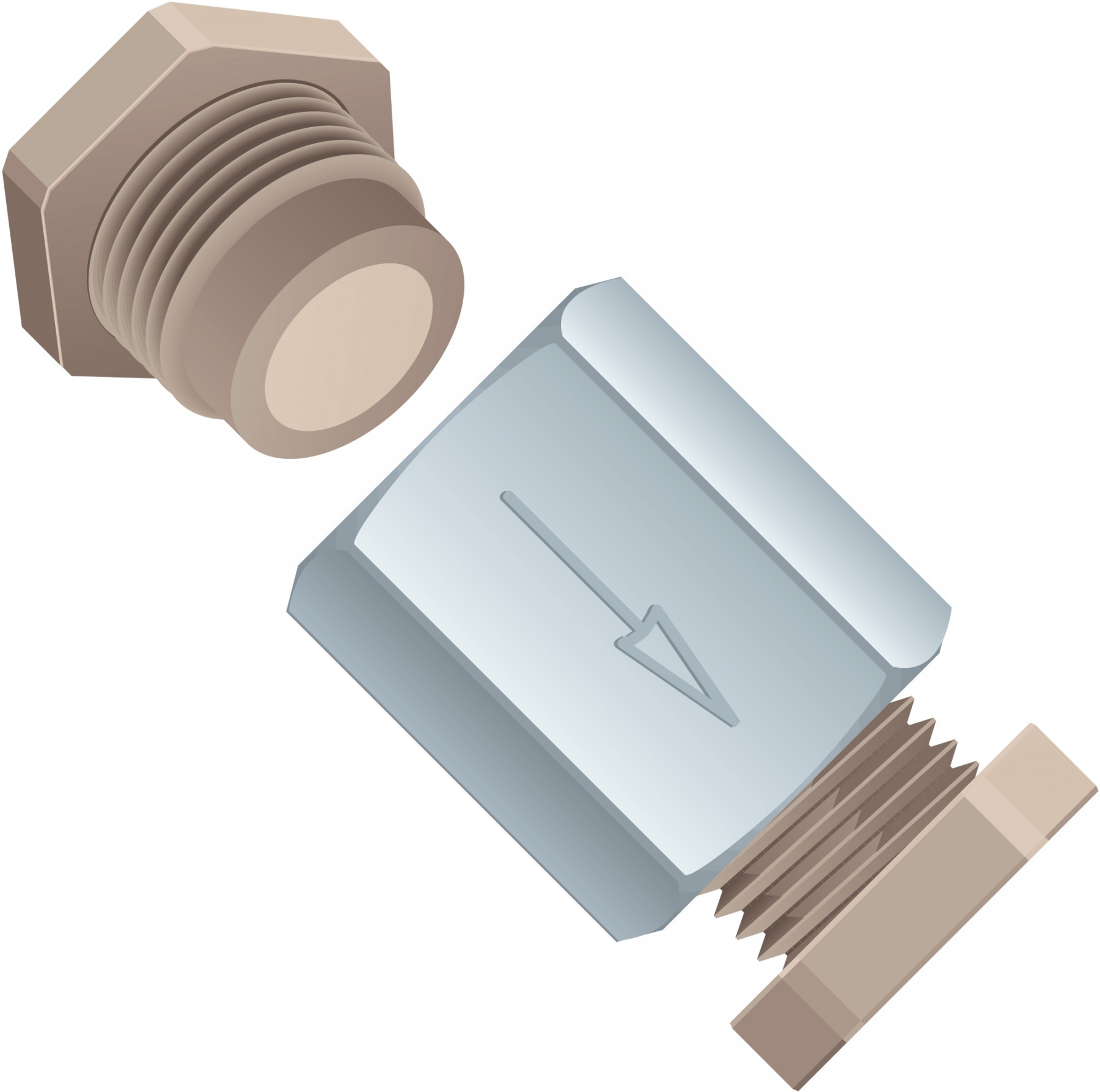 Filters & Frits: Inline Solvent Filter, Biocompatible, PEEKâ¢ Frit, 2Âµm, PEEKâ¢(flowpath)/SST