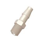 KX VaporSafe: BARBED TUBING CONNECTION, 5/8" ID tubing x 1/2" NPT, Polypropylene, 10/PK