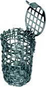 QLA Dissolution Capsule Sinkers: 8 Mesh Basket Sinker, 316 SS, 1.06" L x .62" W capacity
