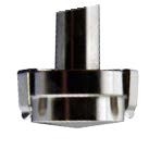 QLA Dissolution Basket Shafts: 15' Spring Clip Style Conical Basket Shaft for VanKel/Varian, 316 SS, Serialized