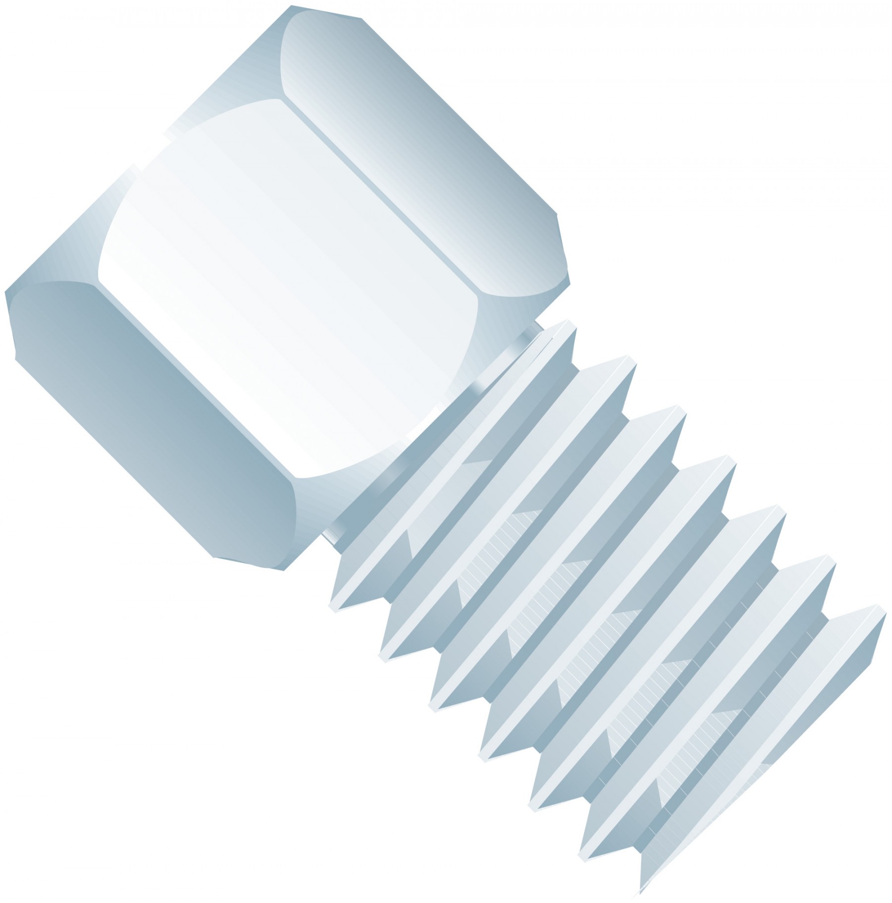 SST Fitting Nut, for 1/8" OD Tubing, 1/4"-28 Coned, SST