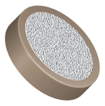 Filters & Frits: Stainless Steel Frit in PEEK Ring, Natural/Natural, 2µm, 0.188 Frit OD, 0.254 Ring OD