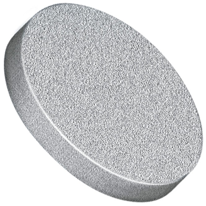 Filters & Frits: Stainless Steel Frit, Natural, 2µm, 0.500 (1.27cm Frit OD