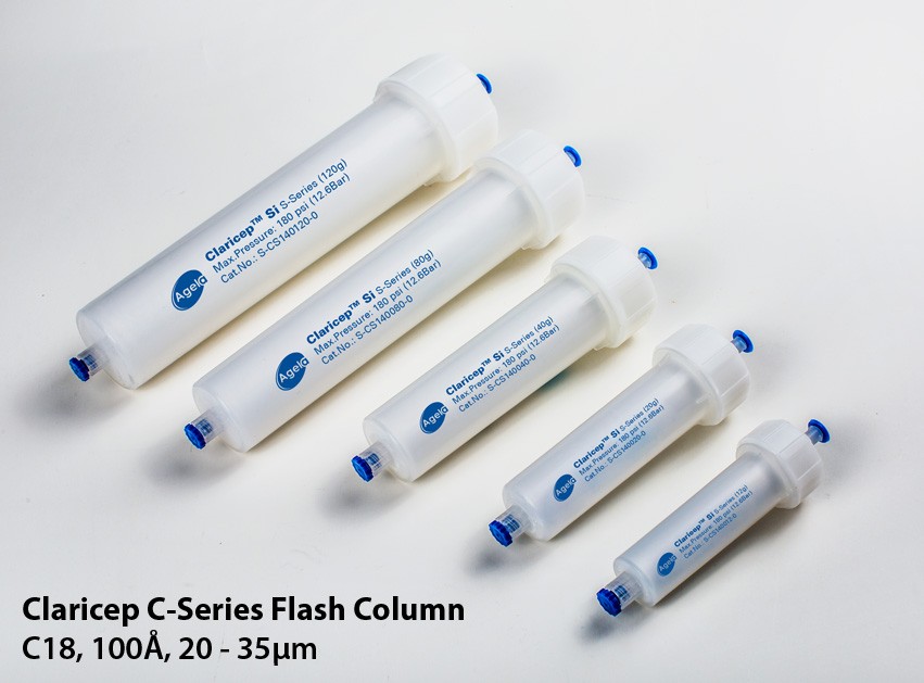 Agela: Claricep C-Series Flash Column, C18, 100Ã, 20 - 35Âµm, 40g