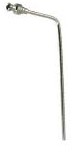 QLA Dissolution Sampling Cannula: 4.75" Bent 316 SS 1/8" OD Cannula with SS Luer Lock & PTFE sleeve for full flow/QLA "01" style filters