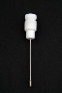 QLA Dissolution Sampling Cannula: 900mL DV Series Sampling Probe uses full flow/ QLA "01" style filters in housing for Distek Baths