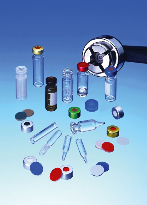 13mm Combination Seal: Aluminium Cap, clear lacquered, centre hole; Butyl red/PTFE grey, 55° shore A, 2.0mm
