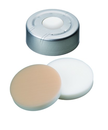 Crimp Cap Headspace 20mm, Silicone White/PTFE Beige Septa (Pressure Release)