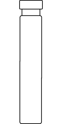 0.7ml Crimp Neck Vial, 40 x 7mm, clear glass, 1st hydrolytic class