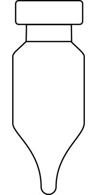 1.1ml Crimp Neck Micro-Vial, 32 x 11.6mm, clear glass, 1st hydrolytic class, conical