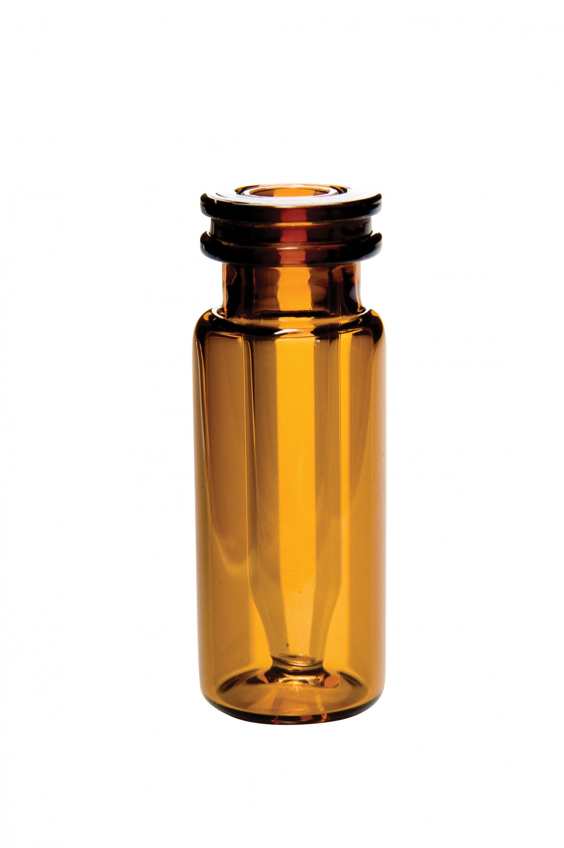 Crimp/Snap Vial 11mm, 0.3ml (12x32mm) Fused Insert, Amber