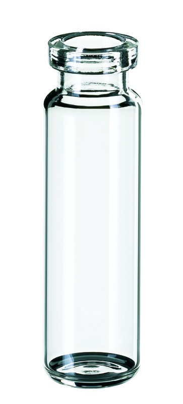 20ml SPME Vial, 75.5 x 22.5mm, clear glass, 1st hydrolytic class, rounded bottom, special crimp neck
