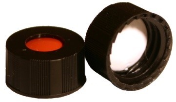 Discounted Vials and Caps: Short Thread Cap, 9mm, Blue, Red