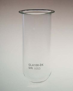 QLA Small Volume Dissolution: 100mL Clear Glass Vessel for Distek & QLA Small Volume