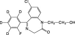 Cerilliant: 2-Hydroxyethylflurazepam-D4, 100