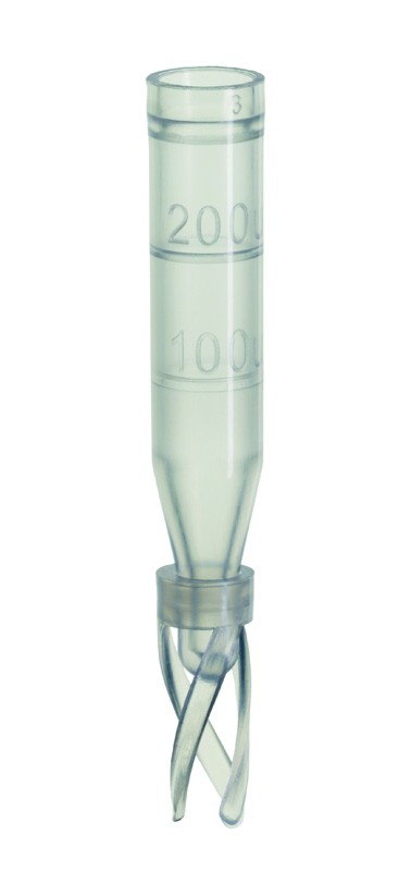 Insert PP, 0.2ml (29 x 6mm), Conical with Plastic Spring