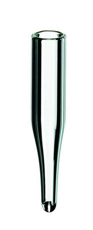 0.1ml Micro-Insert, 31 x 6mm, clear glass, 15mm top (>>> silanized <<<)