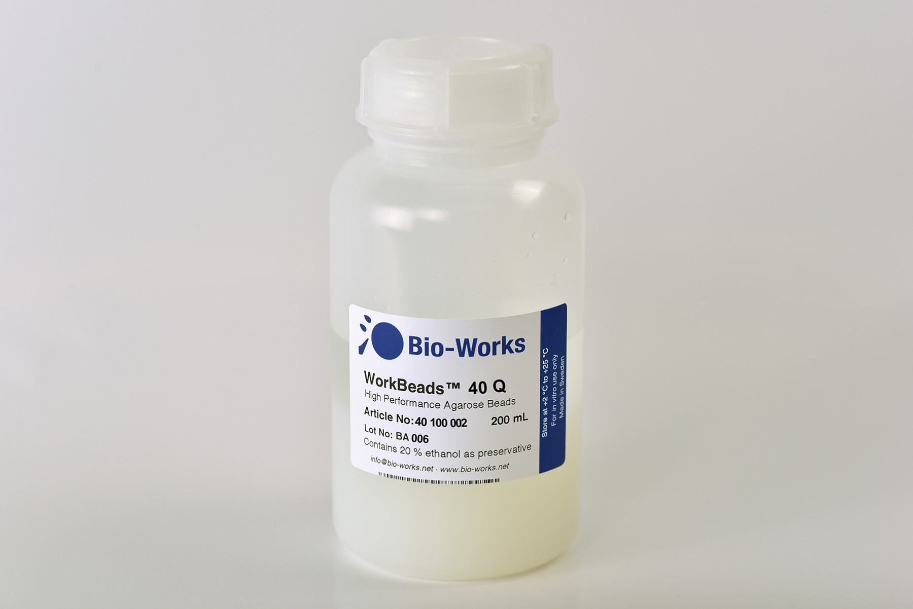 Bio-Works: Ion Exchange Media WorkBeads 40 Q Bulk-Media 200ml